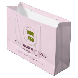 Custom Promotional Business Name And Logo Large Gift Bag