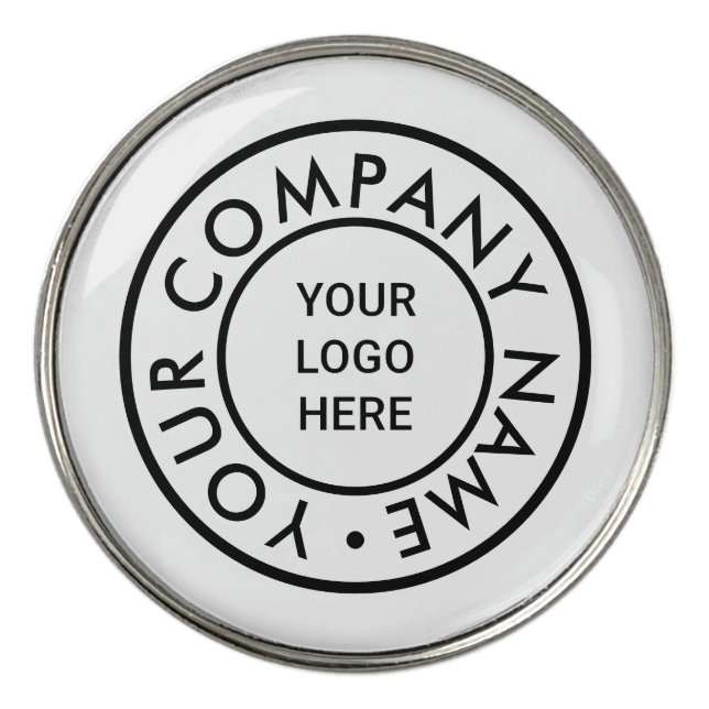 Custom Promotional Business Name Company Logo  Golf Ball Marker (Front)
