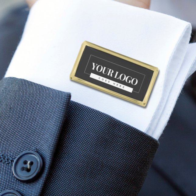 Custom Promotional Employee Gift Gold Logo Cufflinks (Logo Cufflinks Promotional Business Gift)