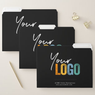 Custom Promotional File Folders with Company Logo