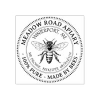 Custom Promotional Honey Apiary Bee Beekeeper Name