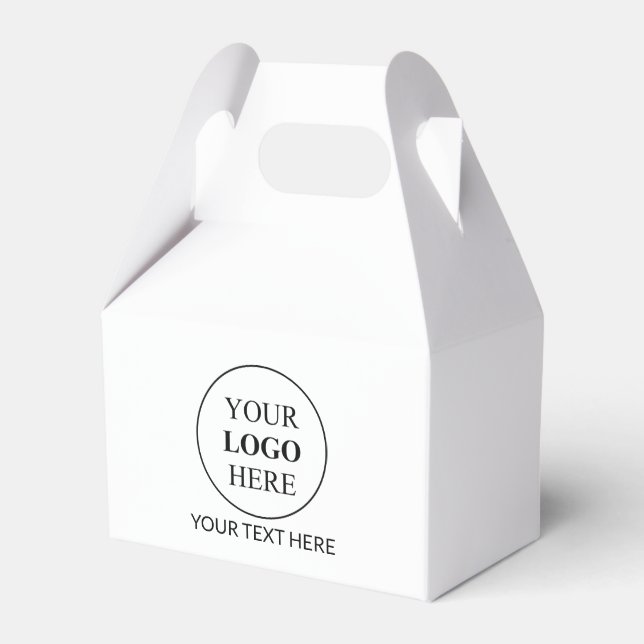 Custom Promotional Logo Favor Boxes (Front Side)