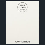 Custom Promotional Logo Letterhead<br><div class="desc">✨ Promote your business easily! Get custom promotional items 🛍️ with your logo. Perfect for marketing,  events 🎉,  and corporate branding 🚀. Personalized just for your business!</div>