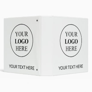 Custom Promotional Logo – No Minimum Order 3 Ring Binder