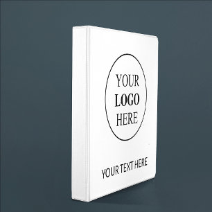 Custom Promotional Logo – No Minimum Order 3 Ring Binder