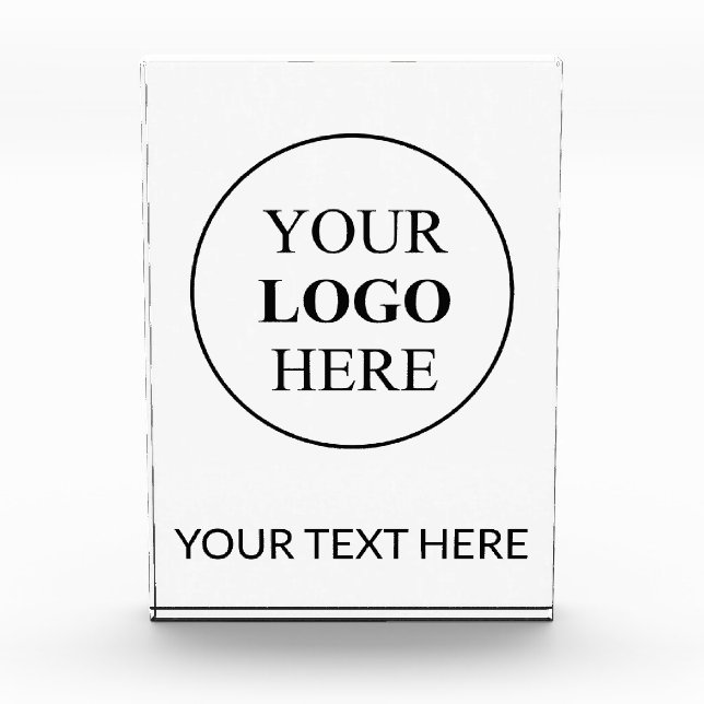 Custom Promotional Logo – No Minimum Order Acrylic Award (Front)