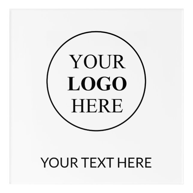 Custom Promotional Logo – No Minimum Order Acrylic Print (Front)
