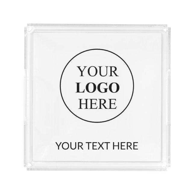 Custom Promotional Logo – No Minimum Order Acrylic Tray (Front)
