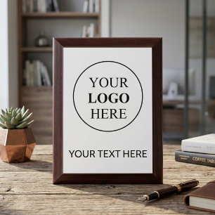 Custom Promotional Logo – No Minimum Order Award Plaque