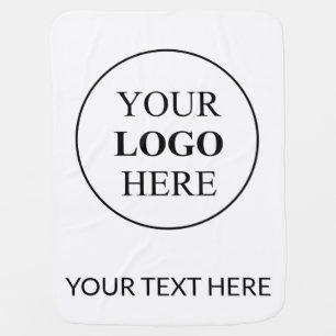 Custom Promotional Logo – No Minimum Order Baby Blanket