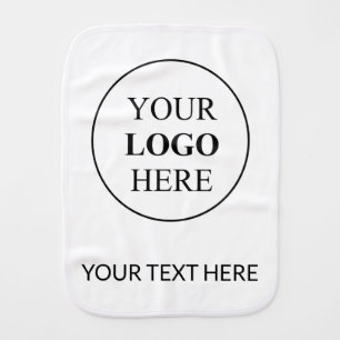 Custom Promotional Logo – No Minimum Order Baby Burp Cloth