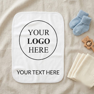 Custom Promotional Logo – No Minimum Order Baby Burp Cloth