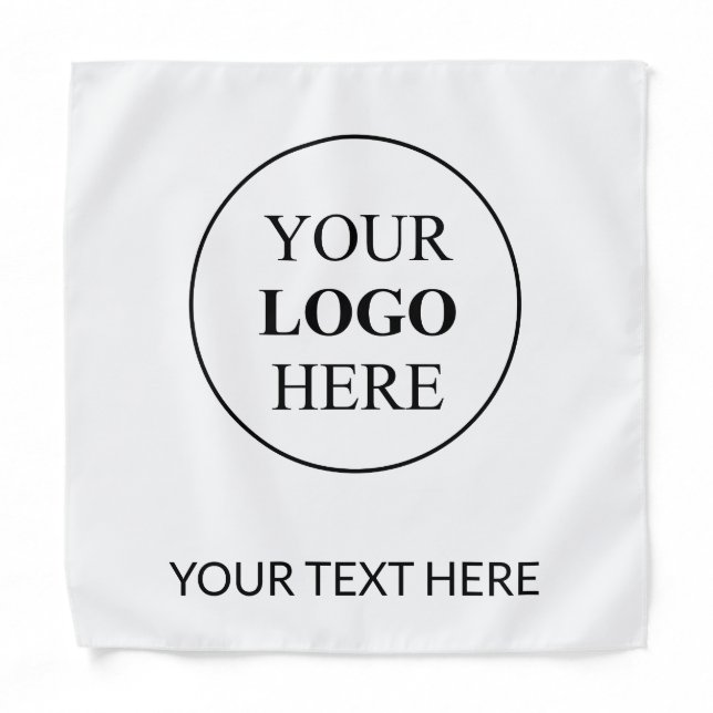 Custom Promotional Logo – No Minimum Order Bandana (Front)
