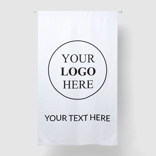 Custom Promotional Logo – No Minimum Order Blackout Curtains (Front)