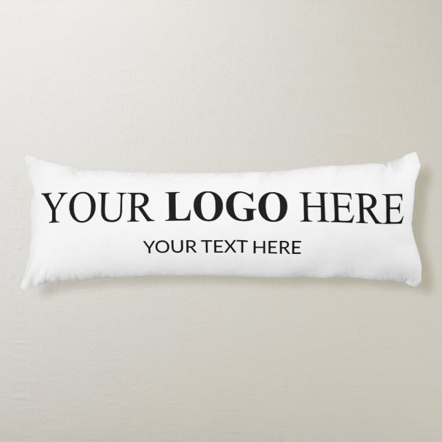 Custom Promotional Logo – No Minimum Order Body Pillow (Front)