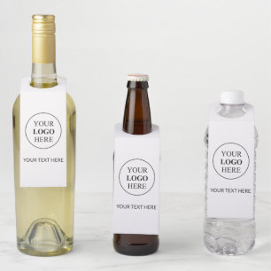Custom Promotional Logo – No Minimum Order Bottle Hanger Tag