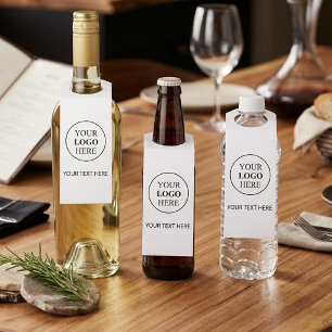 Custom Promotional Logo – No Minimum Order Bottle Hanger Tag