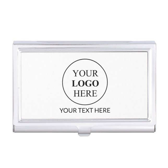 Custom Promotional Logo – No Minimum Order Business Card Case (Front)