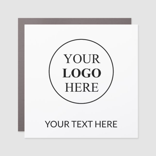 Custom Promotional Logo – No Minimum Order Car Magnet (Front)