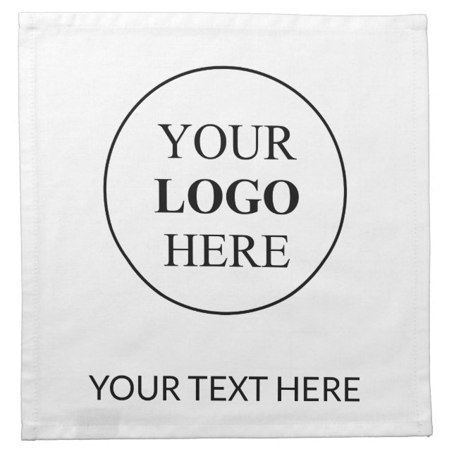 Custom Promotional Logo – No Minimum Order Cloth Napkin (Front)
