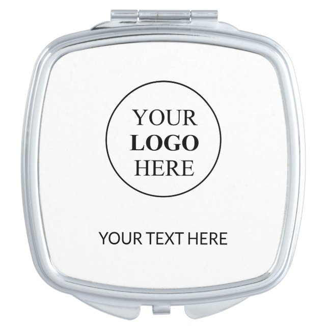 Custom Promotional Logo – No Minimum Order Compact Mirror (Front)