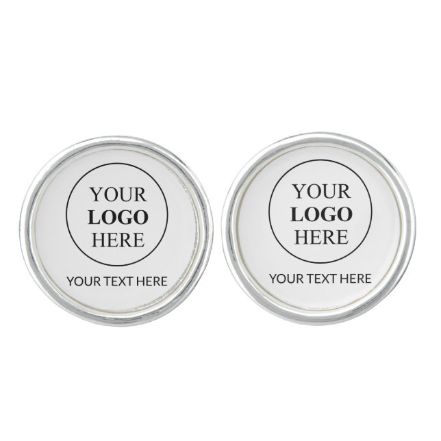 Custom Promotional Logo – No Minimum Order Cufflinks (Front)