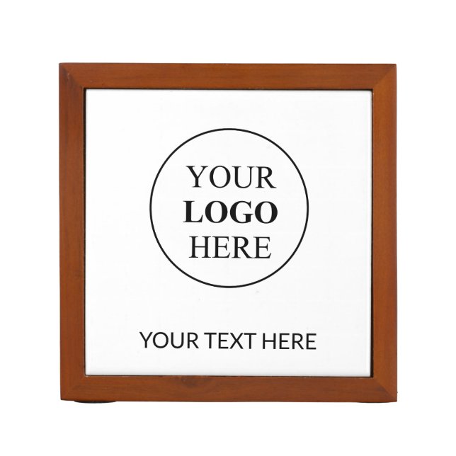 Custom Promotional Logo – No Minimum Order Desk Organizer (Front)