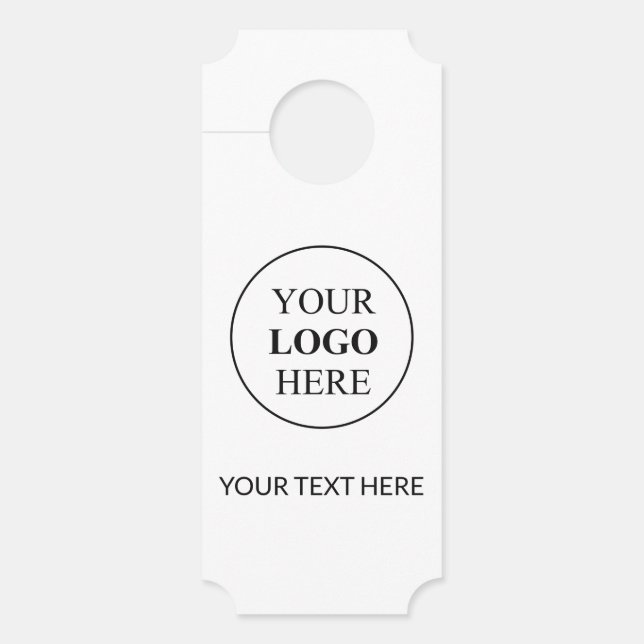 Custom Promotional Logo – No Minimum Order Door Hanger (Front)