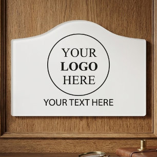 Custom Promotional Logo – No Minimum Order Door Sign