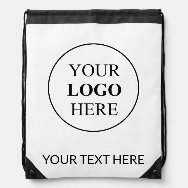 Custom Promotional Logo – No Minimum Order Drawstring Bag (Front)