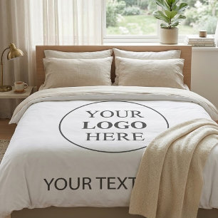 Custom Promotional Logo – No Minimum Order Duvet Cover