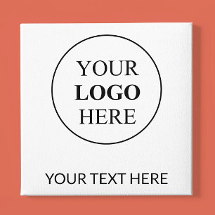 Custom Promotional Logo – No Minimum Order Faux Canvas Print