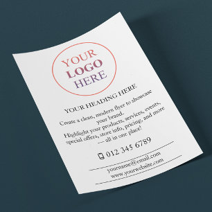 Custom Promotional Logo – No Minimum Order Flyer