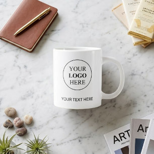 Custom Promotional Logo – No Minimum Order Giant Coffee Mug