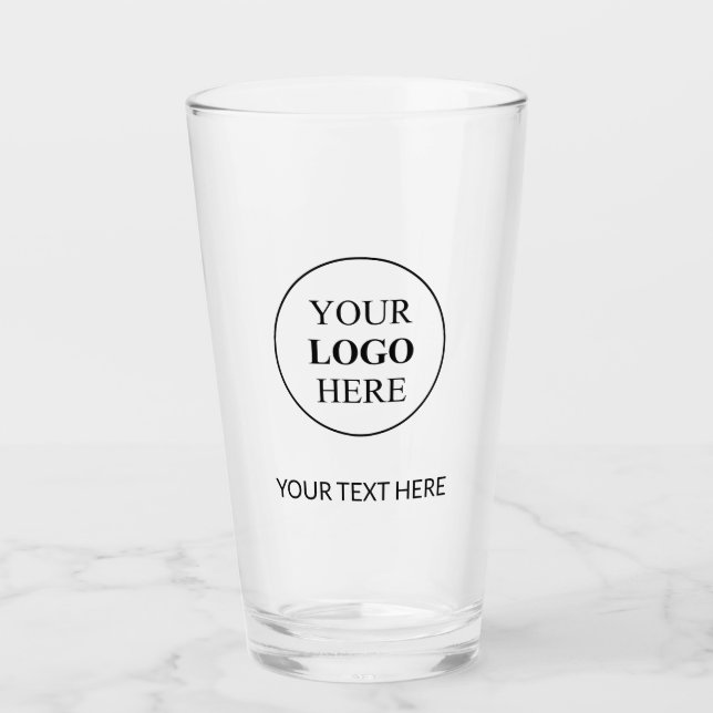 Custom Promotional Logo – No Minimum Order Glass (Front)