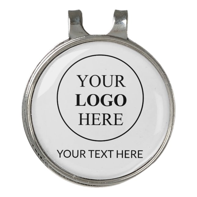 Custom Promotional Logo – No Minimum Order Golf Hat Clip (Front)