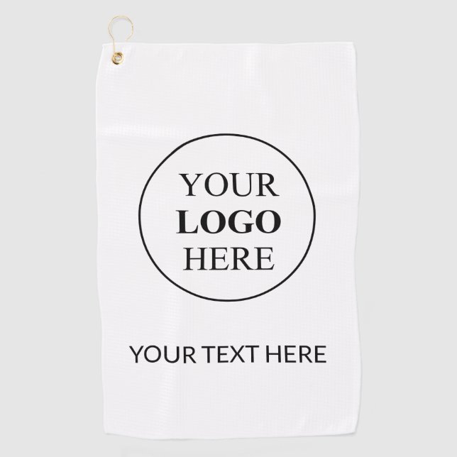Custom Promotional Logo – No Minimum Order Golf Towel (Front)