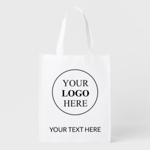 Custom Promotional Logo – No Minimum Order Grocery Bag