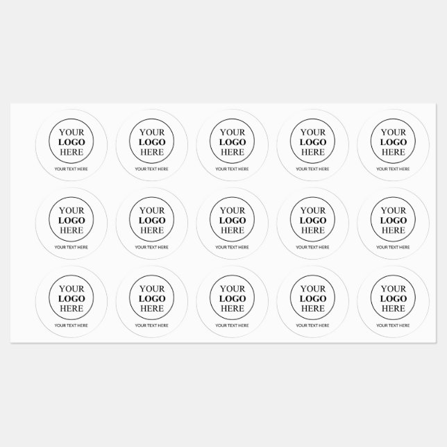 Custom Promotional Logo – No Minimum Order Labels (Sheet)
