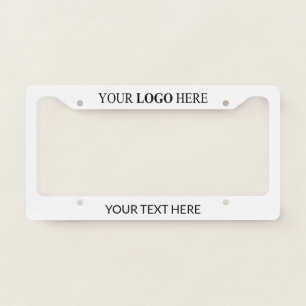Custom Promotional Logo – No Minimum Order License Plate Frame