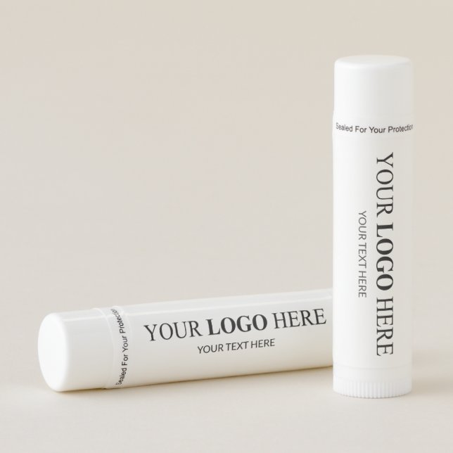 Custom Promotional Logo – No Minimum Order Lip Balm (Front)