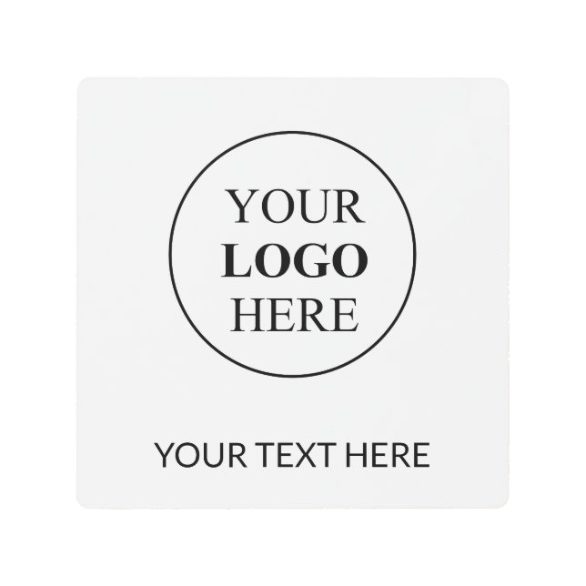 Custom Promotional Logo – No Minimum Order Metal Print (Front)