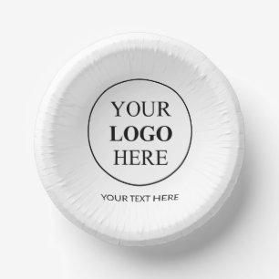 Custom Promotional Logo – No Minimum Order Paper Bowls