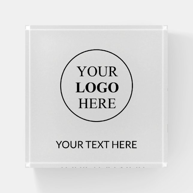 Custom Promotional Logo – No Minimum Order Paperweight (Front)