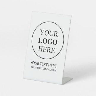 Custom Promotional Logo – No Minimum Order Pedestal Sign