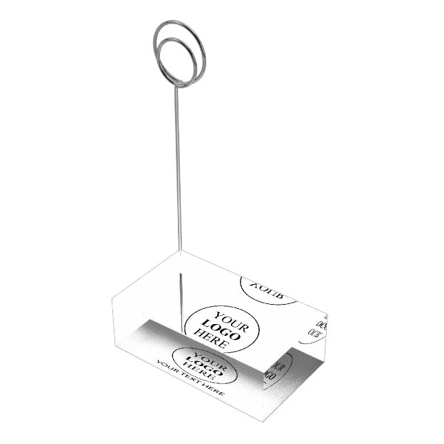Custom Promotional Logo – No Minimum Order Place Card Holder (Corner)