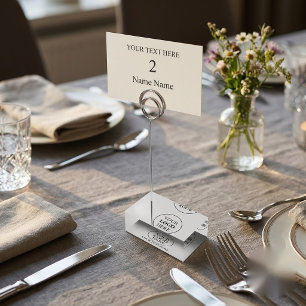 Custom Promotional Logo – No Minimum Order Place Card Holder