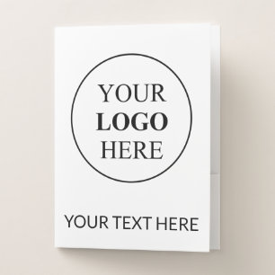 Custom Promotional Logo – No Minimum Order Pocket Folder