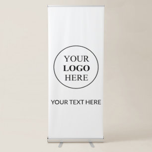 Custom Promotional Logo – No Minimum Order Retractable Banner