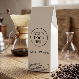 Custom Promotional Logo – No Minimum Order Roasted Coffee